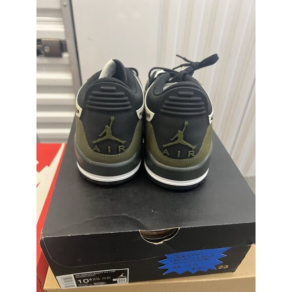 Jordan Legacy 312 Low Sail Black Medium Olive CD7069120 Size US 10.5 New GoodBox - Picture 4 of 9